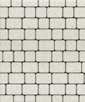  Тротуарная плитка Выбор Классико А.1.КО.4 40 мм. Белый: внешний вид
